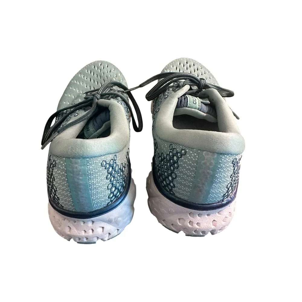 Brooks Glycerin‎ 17 Shoes Womens Sz 8 Green Running Sneakers 1202831B327 Aqua